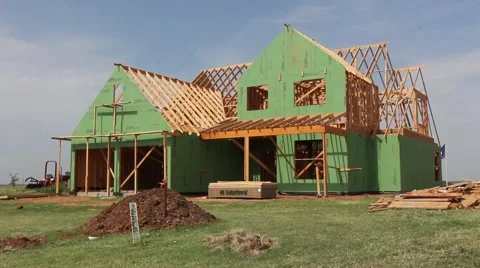 New Home Construction 2 스톡 동영상 40723116