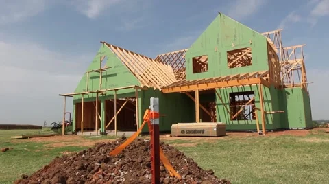 New Home Construction 4 Video stock 40723223