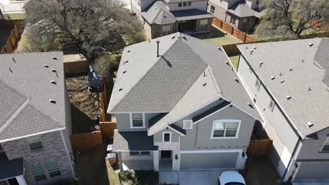 New Home Construction in Austin Texas Stock Footage 217849396