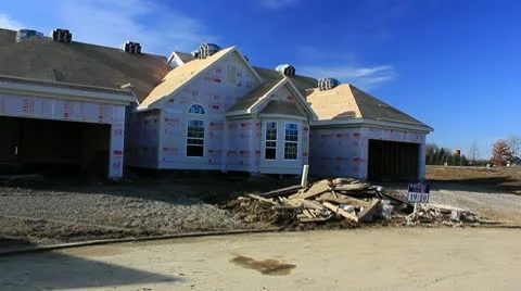 New home construction Stock Footage 10710652