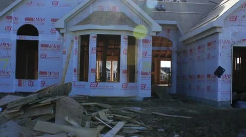 New home construction Stock Footage 10710712