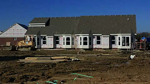 New home construction Stock Footage 10743289