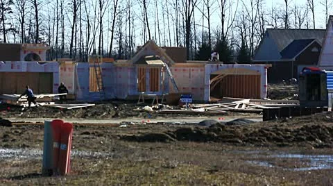 New home construction Stock-Footage 10743555
