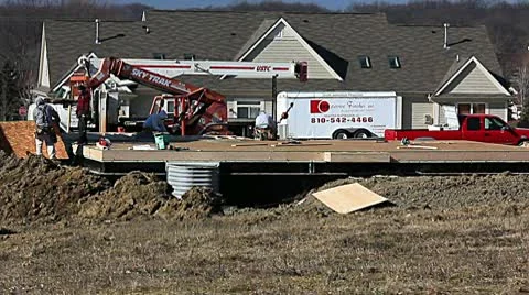New home construction Stock-Footage 10743779