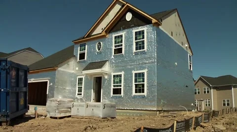 New Home construction Video stock 40949695