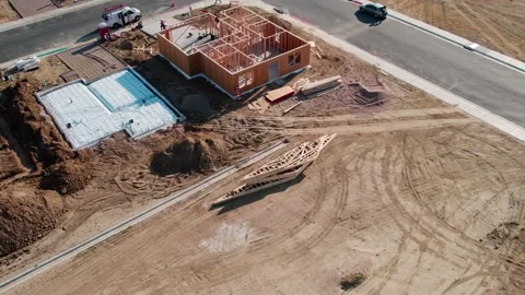 New Home Construction Stock Footage 250402564
