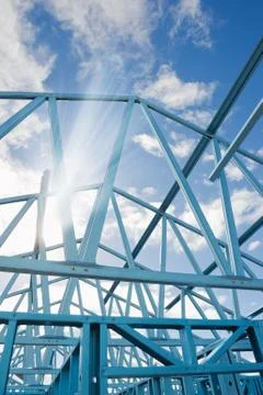 New home construction framing 写真素材