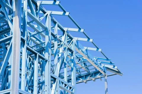 New home construction framing Stock Photos