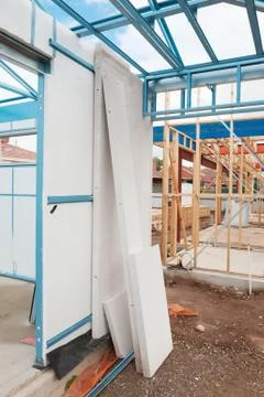 New home construction framing Stock-Fotos