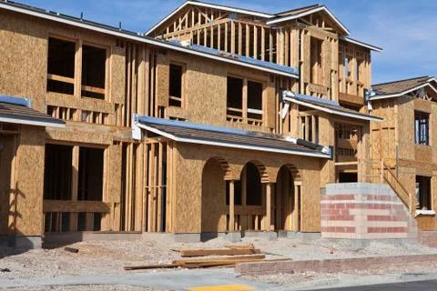 New home construction Stock Photos