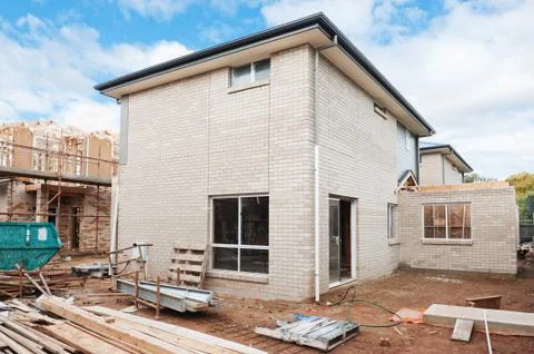 New home construction Stock Photos