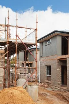 New home construction Stock Photos