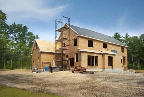 New home construction Stock Photos