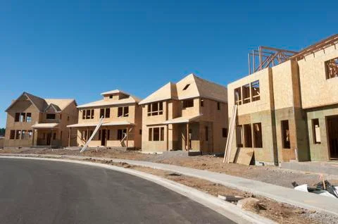 New home construction Stock Photos