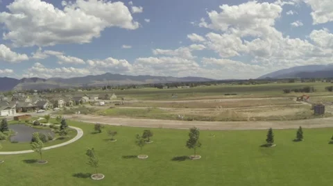 New home fly over raw Stock Footage 51365236