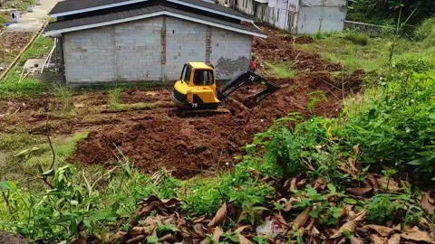 New home residential development construction is underway in rural location Stock Footage 237133837
