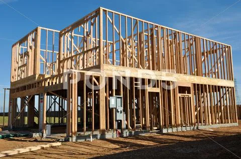 New home under construction Stock Photos