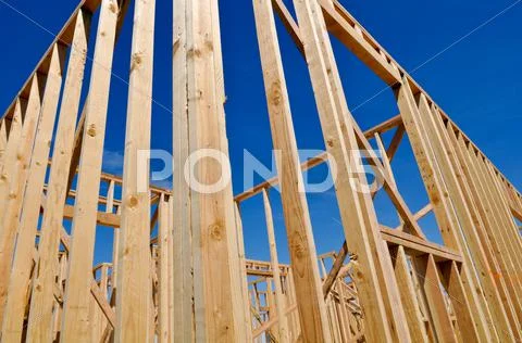 New home under construction Stock Photos