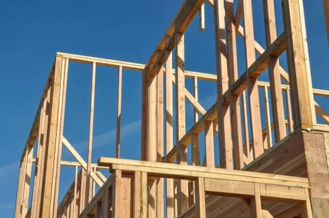 New home under construction Foto stock