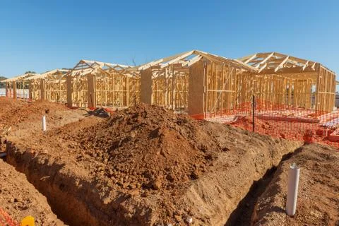New homes construction Stock-Fotos