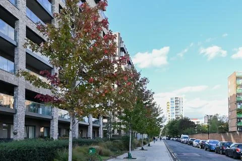 New homes development in Newham Stock Photos