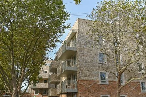New homes development in Plashet Road, Newham Stock Photos