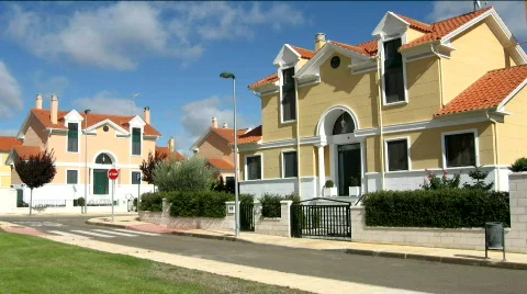 New homes Stock Footage 538936