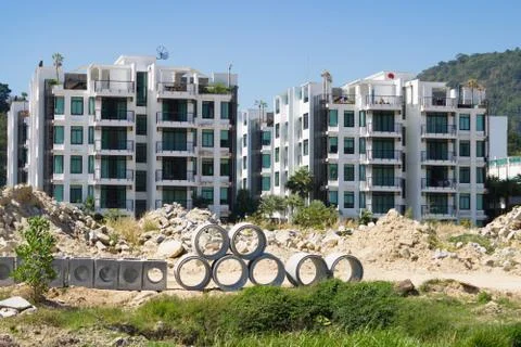 New Homes Under Construction Foto stock