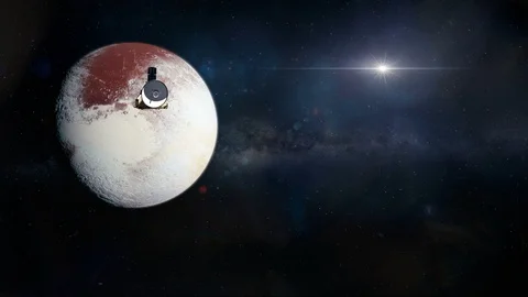 New Horizons Leaving Pluto Stock Footage 91959557