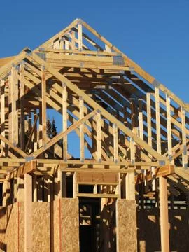 New house construction Stock Photos