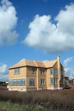 New house construction Stock Photos