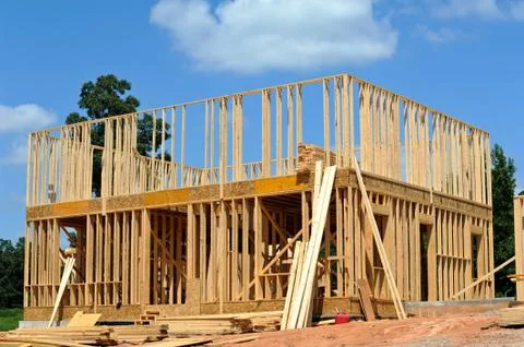 New House Construction Stock Photos