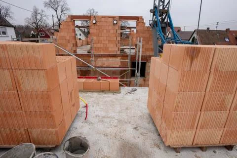 New house in construction Foto stock
