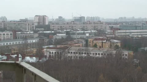 New house in the town Stock Footage 10765988