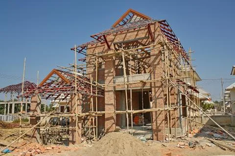 New house under construction Stock Photos