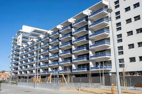 New housing complex Stock Photos