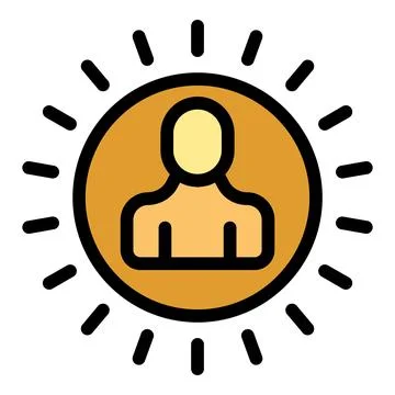 New hr manager icon vector flat Illustrazione stock