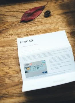 New HSBC Visa Debit card Foto stock