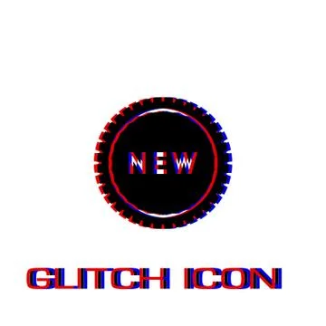 New icon flat Illustrazione stock