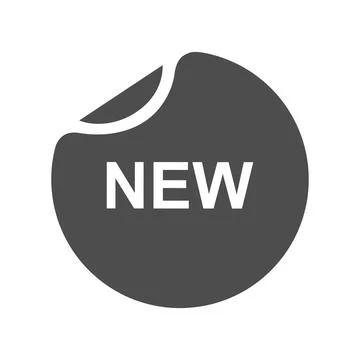New icon label. Logo template. Vector illustration Stock-Illustration