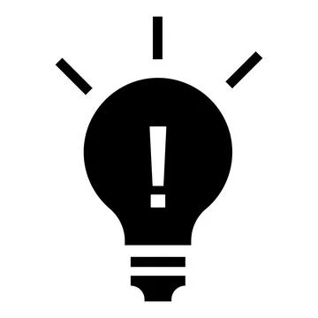 New idea bulb icon, simple style Stock Illustration