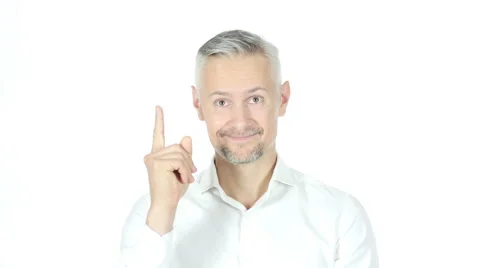 New Idea , Businessman On Whitebackground , Brain storming Stock Footage