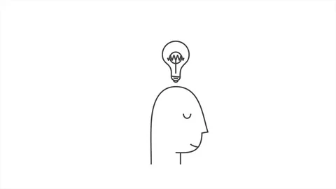 New Idea. The emergence of ideas in men. Stock Footage 106820406
