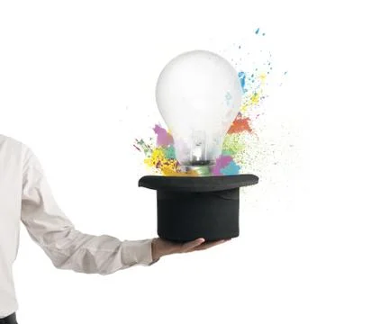 New idea from hat Stock Photos