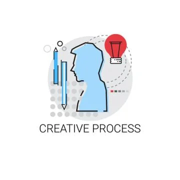 New Idea Inspiration Creative Process Business Icon Stock Illustration