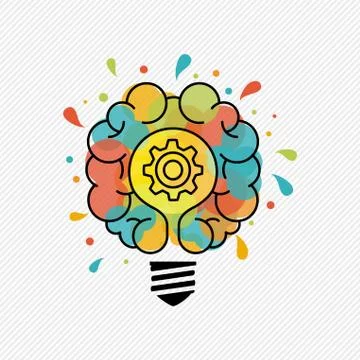 New ideas for creative thinking light bulb concept Stockillustratie