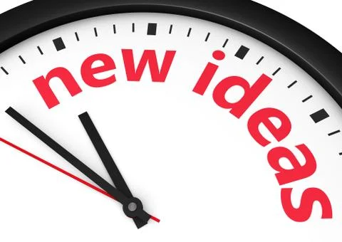 New Ideas Time Concept Stock Illustration