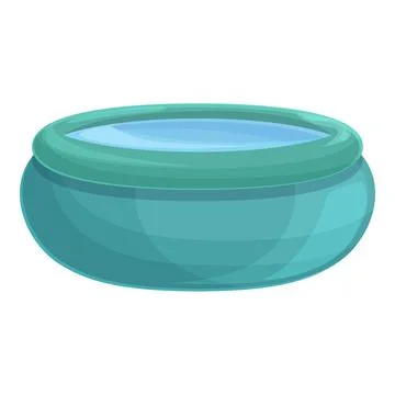 New inflatable pool icon cartoon . Water raft 스톡 일러스트