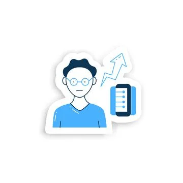 New information rate sticker Stock Illustration
