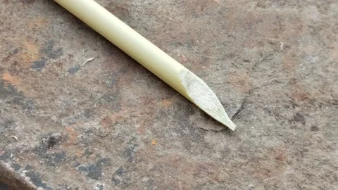 New ink pen on stone background Stock Footage 234933382